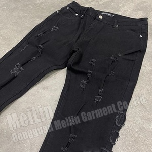 Jeans évasés de style vintage, de haute qualité, personnalisés par OEM, style punk, jeans évasés pour hommes - Product Image 5