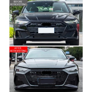 ชุดกันชนหน้า RS7 2021-2024 A7L ใหม่พร้อมไฟตัดหมอกสำหรับรถ Audi-Bolt-ON retrofit/อัพเกรด - Product Image 2