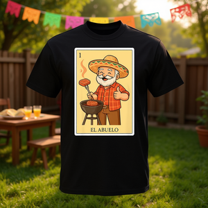 Camiseta Spanish Mexican Bingo El Abuelo para adulto, unisex, negra, 100 algodón, ropa informal - Product Image 3