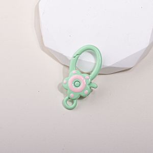 Hebilla de puerta de girasol de dibujos animados hebilla de resorte de aleación de Zinc DIY Cadena de teléfono móvil llavero accesorios acrílico plástico Lucite Beads - Product Image 5