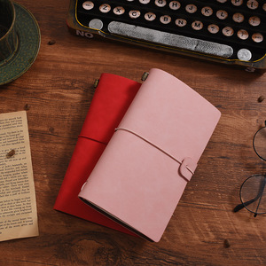 Cuaderno de Viaje Retro Nostálgico, Tamaño A6, Cubierta de Cuero, Libreta de Bolsillo, Sello de Perforación, Libro de Registro Creativo y Moderno para Regalo - Product Image 4