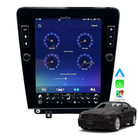 Unit Head Layar Sentuh Vertikal Android 12.1 inci untuk Ford Mustang GT 2008 2010 2014 Upgrade Radio Navigasi