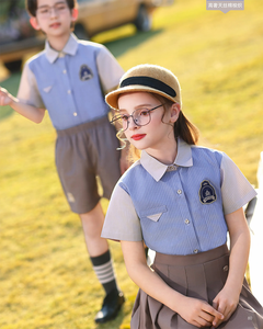 Tenues <span class=keywords><strong>d</strong></span>'été formelles pour l'école, ensembles uniformes vertes pour garçons et filles, costumes de chorale pour enfants de maternelle, idéales pour les photos de groupe - Product Image 3