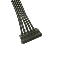 Cable de datos de alto rendimiento TEUCER SATA de uno a cinco con línea de alimentación y cable extendido para conexión de disco duro