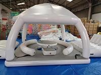 Barre mobile flottante en mer barre gonflable plate-forme tente barre d'eau gonflable boissons piscine