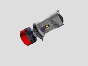 โปรเจคเตอร์ขนาดเล็กที่ชัดเจนเลนส์สีดำ shrouds LHD สำหรับ H1 H4 H7ที่อยู่อาศัยไฟหน้าหลอดไฟ LED สำหรับรถยนต์ - Product Image 6