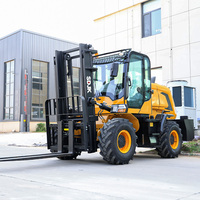 4x4 Gabelstapler 3 Tonnen 3,5 Tonnen Geländegabelstapler Offroad-Gabelstapler Diesel-Gabelstapler für Lager, Landwirtschaft und Außeneinsätze