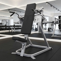 Presse à épaules commerciale à charge libre en acier avec dispositifs de sécurité pour équipement de gym et musculation