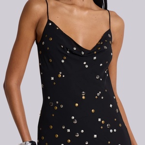 Vestido Mini Sexy Personalizado al por Mayor para Mujer, Estilo Bodycon sin Mangas con Tirantes Finos y Abertura Lateral, Ideal para Fiestas y Clubes - Product Image 4