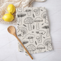 High-quality Digitally Printed Floral Cotton Linen Kitchen Dish Towels Tea Towels Customizable Your Own Designs Eco-Friendly