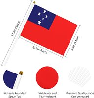 Drapeau de l'Angleterre miniature en polyester 100 %, personnalisé, style Samoan, 14*21cm, 20*30cm, 30*45cm, pour événements sportifs et Journée Nationale