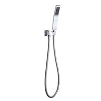 Pistolet de douche mural carré en laiton massif chromé de luxe pour hôtels et toilettes – Rénovation haut de gamme