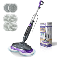 1300W ménage vadrouille à vapeur haute température nettoyeur de sol avec poteau en aluminium polissage tampons de vadrouille en aluminium nettoyeur à vapeur électrique