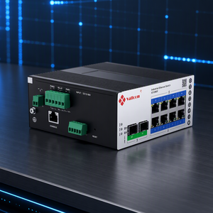 2*1G SFP + 8*GE PoE/PoE+/PoE++ Kupfer L2 Managed Industrial Ethernet <span class=keywords><strong>Switch</strong></span> X-Ring RSTP ERPS Ring Breiter Temperaturbereich -75°C ℃ ~+40 ℃ - Product Image 5