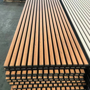 防音壁パネル<span class=keywords><strong>MDF</strong></span> Akupanelウッドスラット3Dアコースティックパネル - Product Image 1