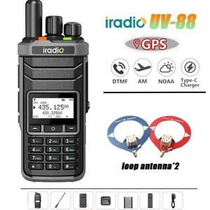 Radio Iradio UV-88 GPS CB 27Mhz, Radio Multibanda de Onda Corta 2.3-26.1Mhz AM FM SW MW LW SSB, Receptor Walkie Talkie con <span class=keywords><strong>Antena</strong></span> de Bucle - Product Image 1