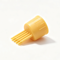 Capuchon applicateur de teinture capillaire en plastique de 20 mm, couleur personnalisée, pour huiles essentielles et essences de croissance, avec pointe massante à distribution supérieure pour soins capillaires