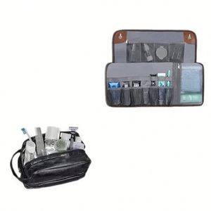 Bolsa de Aseo Enrollable, Organizador de Cosméticos Colgante Impermeable para Viaje, Bolsa de Aseo Portátil para Hombres y Mujeres - Product Image 2