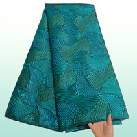 Nouveau Design Noir Tissu Brocart Dentelle Française Africaine pour Robe de Mariage Vente en Gros Tissus de Dentelle Damassée Nigériane