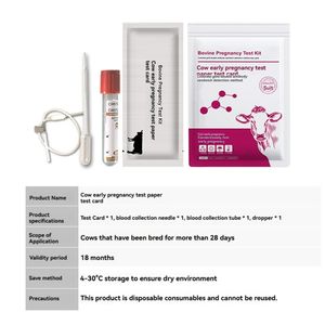 USMILEPET Kit de <span class=keywords><strong>test</strong></span> sanguin de grossesse bovine précoce de haute précision Kit de <span class=keywords><strong>test</strong></span> de vitesse de détection rapide pour bandelettes de <span class=keywords><strong>test</strong></span> de vache - Product Image 6