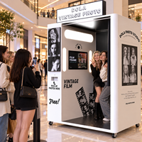 Machine de photomaton ODM avec écran tactile, imprimante instantanée, IA de beauté, logo personnalisé, style coréen Purikura