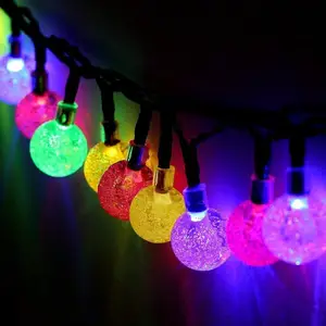 LED Waterproof Crystal Mini Globe Fairy Christmas Decorative Outdoor Indoor Color Changing Globe String Lights