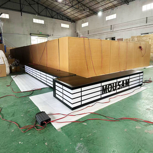 Boîte lumineuse en acier inoxydable personnalisée pour comptoir de café/bar - Enseigne publicitaire LED - Product Image 5