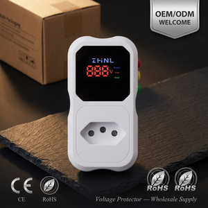 Protector de Voltaje Digital LCD ZHNL con Protección Contra Sobretensión/Subtensión, 230V 16A, Enchufe SA, para Aire Acondicionado, Refrigerador y Electrodomésticos - Product Image 4