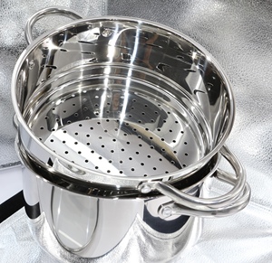 Ensemble de casseroles en acier inoxydable multifonctionnel JL avec poignée, couvercle en verre, marmite à <span class=keywords><strong>couscous</strong></span>, batterie de cuisine - Product Image 5