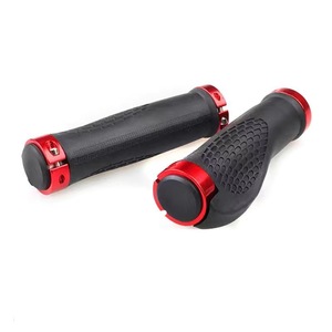 Puños para Manillar de Bicicleta de 22.2mm, de Goma con Bloqueo, Ergonómicos para Bicicleta de Montaña, con Anillo de Aluminio, en Negro, Azul, Rojo y Dorado - Product Image 4