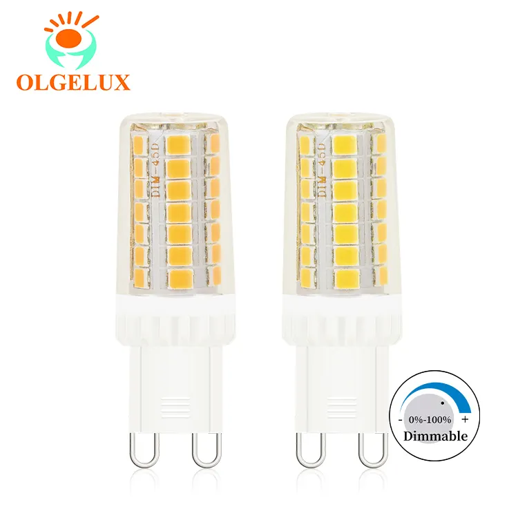 Lâmpada led da china g9 400lm 120v/60hz 3000k 6500k regulável 4w