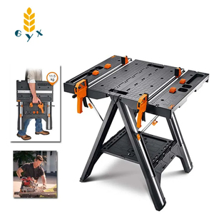 DIY Multifunctional Woodworking Benches Foldable <b>Work</b> <b>Table</b> WX051 Mobile Woodworking <b>Table</b> Cut Saw Portable Carpentry Workbench - Product Image 6