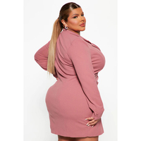 Nouveau design de blazer formel de style personnalisé manches longues V bas fausses poches costume robe d'affaires pour femmes