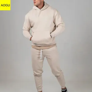 Vente en gros Ensemble 2 pièces Sweats à capuche en coton Ensembles de jogging Survêtements personnalisés pour hommes