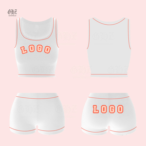 Completo da <span class=keywords><strong>donna</strong></span> 2026 personalizzato con logo, in cotone, due pezzi: canotta e pantaloncini <span class=keywords><strong>boxer</strong></span> - Product Image 6