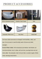 Panneaux latéraux pour boxes à chevaux à vendre – Systèmes de boxes faciles à installer pour écuries – Équipement mobile pour boxes à chevaux