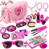 Kit de maquillage pour filles arc-en-ciel personnalisé conçu véritable étui à cosmétiques boîte de maquillage ensemble de jouets pour enfants