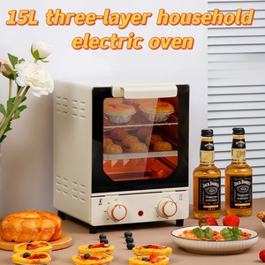 Mini Vertical <b>Toaster</b> Oven 220V Electric Multi-Purpose Countertop Oven With Baking Tray White Plastic Housing - Product Image 2