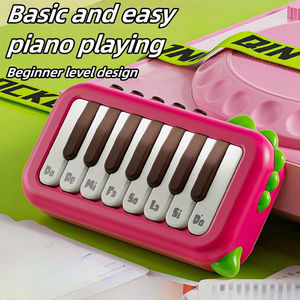 Instrumento Musical Multifuncional, Mini Piano de 8 Teclas para Niños, Piano de Dibujos Animados con Luces, Juguetes de Aprendizaje Musical - Product Image 5