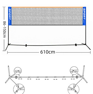 Hot Sale Tennis <strong>Net</strong> Portable Frame <strong>Badminton</strong> Beach Volleyball Training <strong>Net</strong> Mesh 3.1M <strong>Net</strong> Adjustable Racquet Sports Network