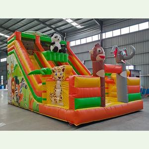 Nouveau design d'animaux toboggan à sec commercial personnalisé videur gonflable toboggan à double voie à <span class=keywords><strong>louer</strong></span> - Product Image 4