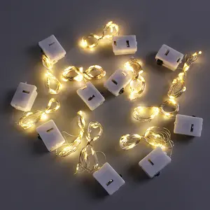 परी स्ट्रिंग रोशनी बैटरी संचालित तारों से प्रकाश फ्लैश शादी क्रिसमस आउटडोर छुट्टी सजावट के लिए स्ट्रिंग प्रकाश का नेतृत्व किया