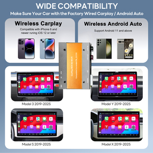 LVDS RGB Wireless CarPlay Android Auto Interface for TESLA Model 3/Y S X 2019-2025 with AMD Ryzen MCU3 Infotainment System - Product Image 6