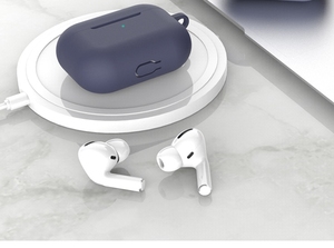Étui de protection en silicone 15 couleurs pour AirPods <span class=keywords><strong>Pro</strong></span>, écouteurs sans fil avec porte-clés, ensemble antichoc pour AirPods 3 - Product Image 2