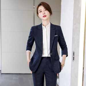 Women's Suit Set Polyester Formal Full Sleeve Anti-Wrinkle Autumn Workwear Professional Attire - Product Image 2