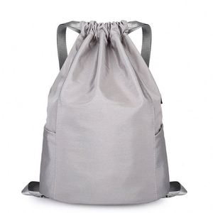 Waterproof 600D Polyester Nylon Cotton Canvas <b>Drawstring</b> Backpack <b>Bag</b> - Product Image 5