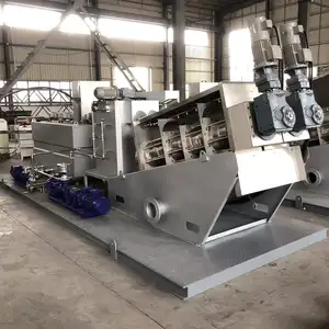 Wastewater Treatment Equipment Automatic Screw Sludge Dewatering Machine