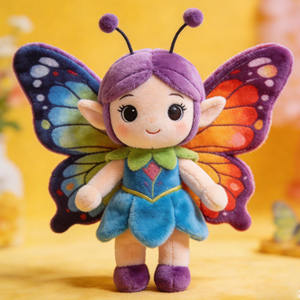 Lancement d'un nouveau livre, peluche personnalisée d'elfe ailé |   Poupée en peluche de personnage de conte de <span class=keywords><strong>fées</strong></span> |   Périphérique IP de conte de <span class=keywords><strong>fées</strong></span>, OEM personnalisé - Product Image 1