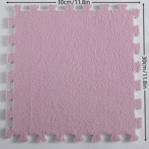 <span class=keywords><strong>Alfombra</strong></span> de rompecabezas personalizada de fábrica al por mayor para dormitorio, alfombrilla de suelo entrelazada gruesa para niños, rompecabezas de baldosas de cerámica, <span class=keywords><strong>alfombra</strong></span> peluda - Product Image 4