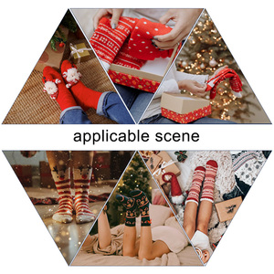 सांस्कृतिक त्योहार छुट्टी मोजे क्रिसमस थीम उच्च गुणवत्ता वाले छुट्टियों के मोजे - Product Image 2